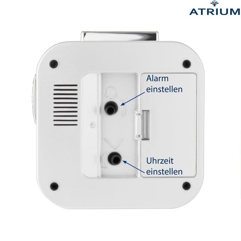 Atrium Seniorenwecker extra deutlich Analog Quarz ohne Ticken große Zahlen