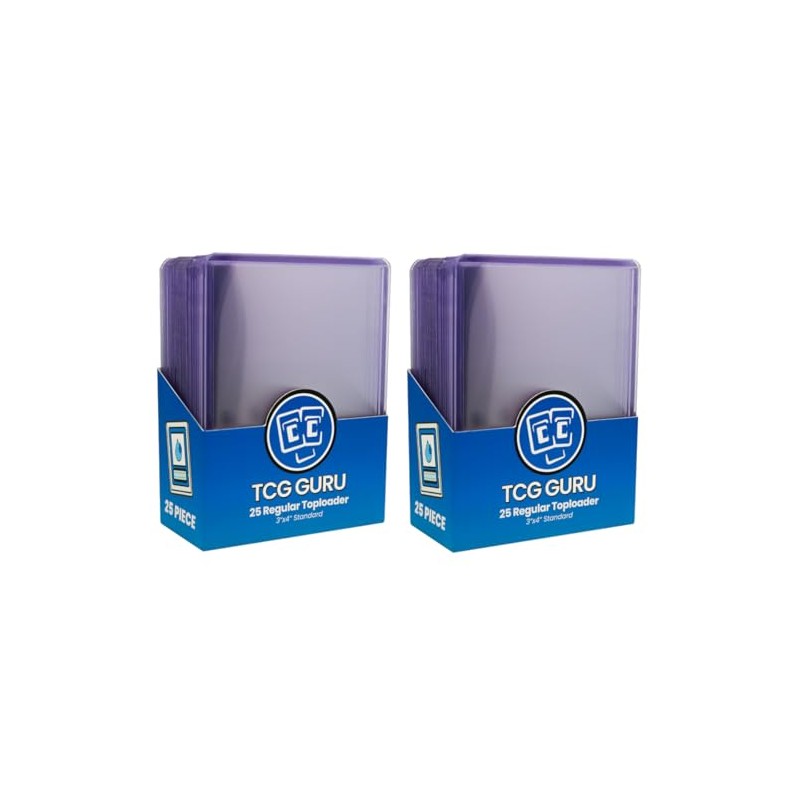 TCG Guru Toploader 3" x 4" Standard 2 Packs of