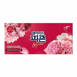 웻디어마켓 Large Capacity Fabric Freshener Sheets Flower 20 Sheets X 3