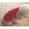 Tangpan Turtleneck Classic Straw-Rope Pet Dog Sweater Apparel (Red,XXL)