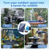 POPOSOAP Solar Water Pump, 12W Solar Fountain Pump 160GPH Flow