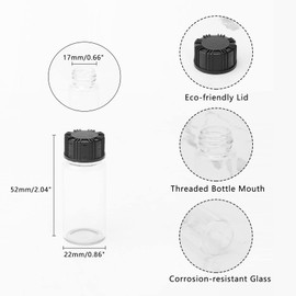 Glasfläschchen, transparent, 10 ml, 10 Stück