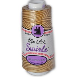 Maxi Lock Swirls Butter Toffee Serger Thread 53-M64 by Maxi Lock