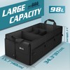 Sposuit Extra Large Trunk Organizer 98L Collapsible Car Storage Trunk