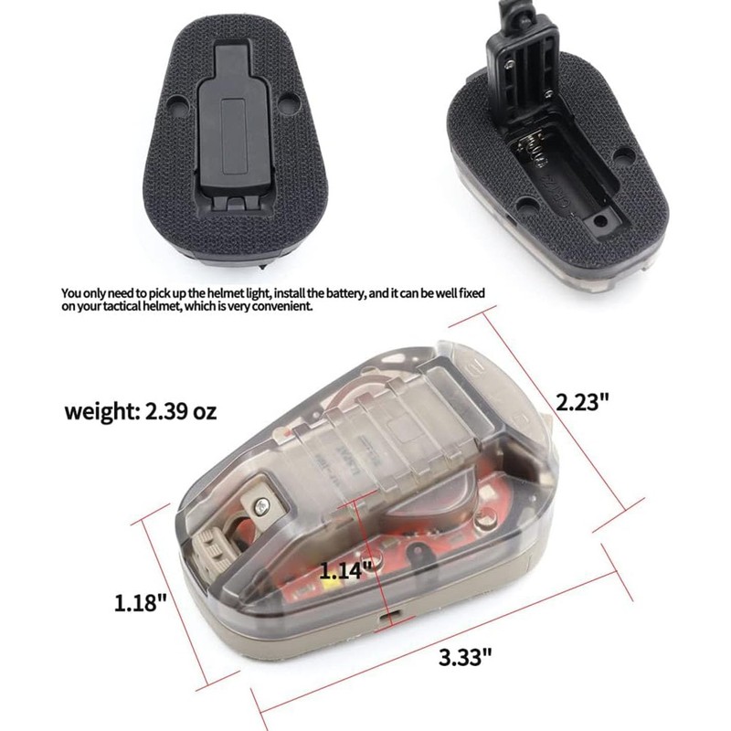 Jmtac Tactical IR Strobe Helmet Light Military Identification Light with