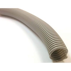 Electriduct 2" Split Wire Loom Tubing Polyethylene Corrugated Flexible Conduit (2 Inch ID) - Gray - 10 Feet