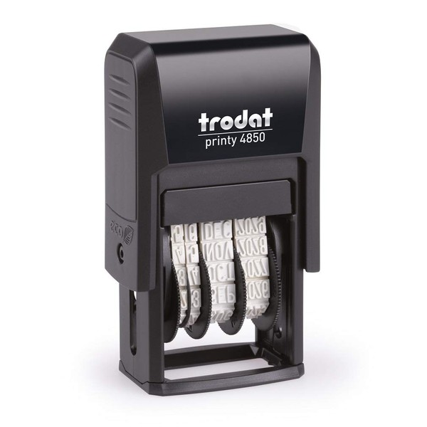 Trodat Printy 4850/L9 Dater Stamp with English Phrase FAXED -