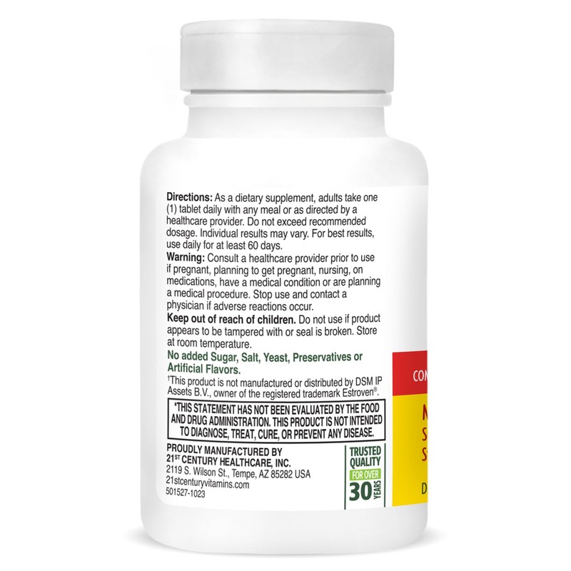 21st Century Estro Support Max + Energy, 30 Count