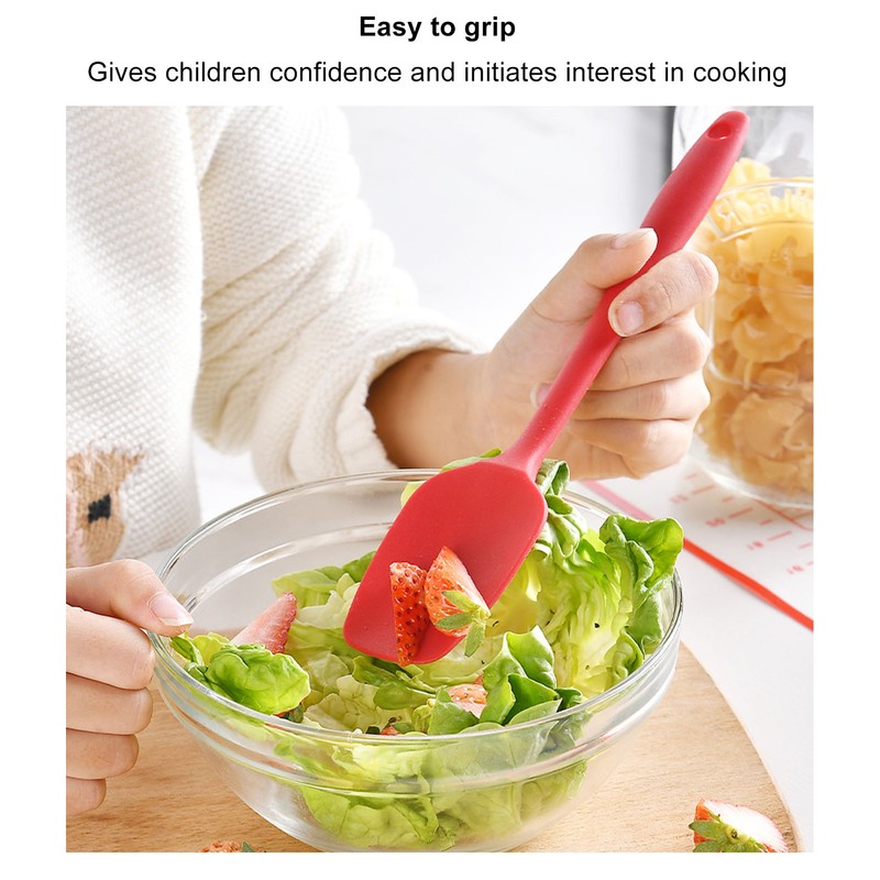 19PCS Kids Baking Set Silicone Nonstick Safe Spatula Brush Whisk
