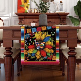 Linen Hispanic Heritage Month Table Runner 72 Inches Long National 22 Spanish Speaking Countries Latino Heritage Month Decorations and Supplies for School Classroom Office