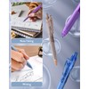 Four Candies Pastel Gel Ballpoint Pen, Black, 0.5, Set of