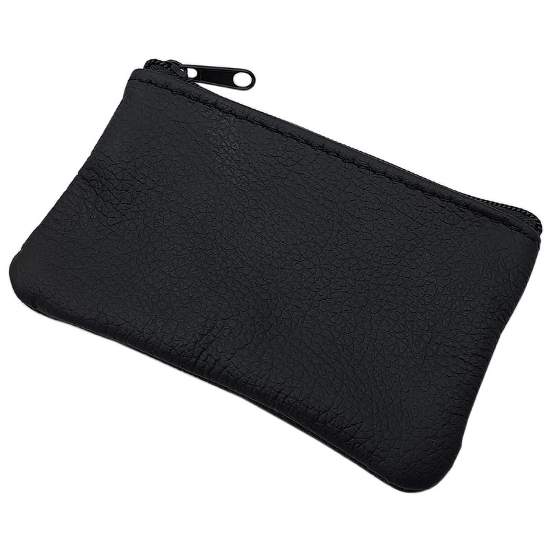 Genuine leather key case with 1 zipper compartment Made in