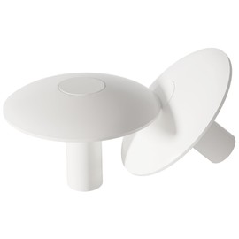 Pool Anchor Socket Cover Shields for Ladder and Handrails，Pool Ladder Hole Covers and Railing Bases Accessories -White Set of 2