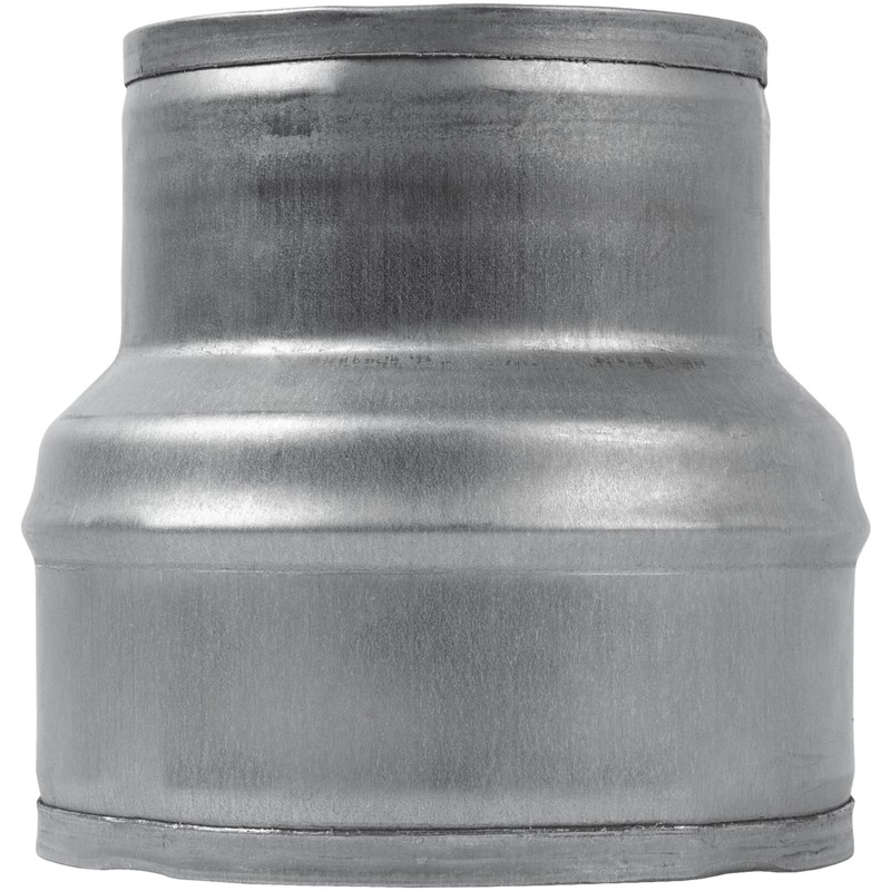 4" to 3" Inch Galvanized Steel Round Duct Reducer -
