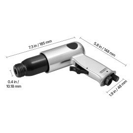 Compact Pistol-Grip Air Hammer 3500BPM 2.76 Inch Stroke 4PCS Chisels Shank Pneumatic Hammer Drills 4pcs Air Hammer DrillingDefault: Default