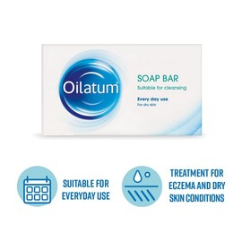 Oilatum Soap Bar Emollient Cleanser for Dry, Sensitive and Eczema Prone Skin 100g