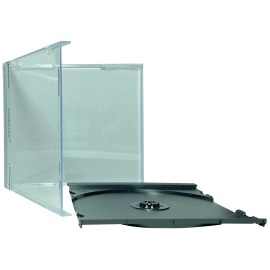 BuyMediaSupply 10.4mm Standard Black 1 Disc CD Jewel Case (Unassembled) Lot - 10