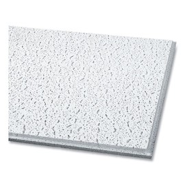 Armstrong Fissured Ceiling Tiles, Angled Tegular 0.94 Inch, 24 x 24 x 0.63 Inches, White, 16 per Carton