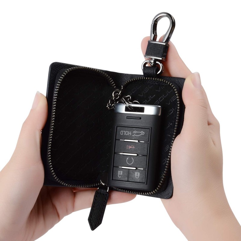VISOUL Smart Key Case, Genuine Leather, Italian Leather, Cover Type,