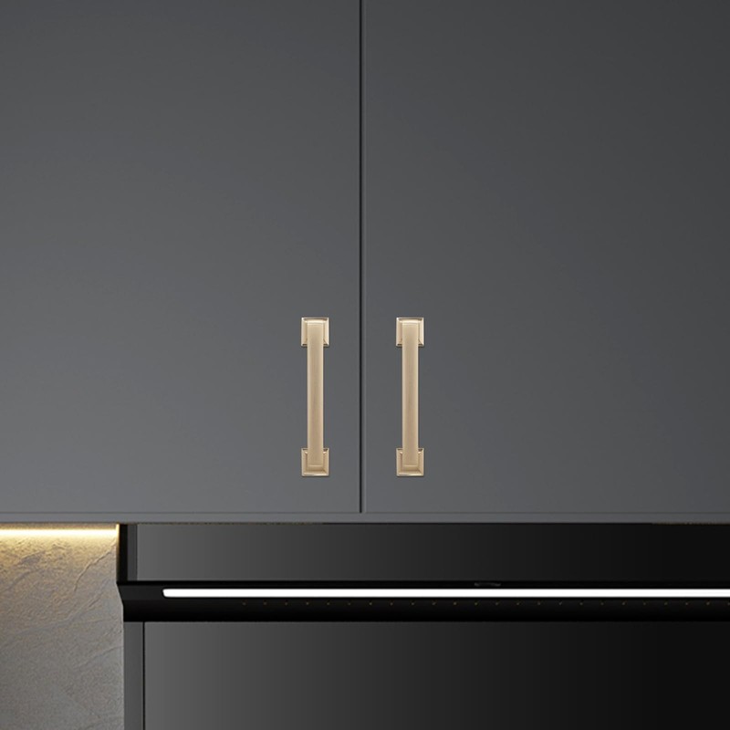 POVEFONK 10 Pack 5 inch(128mm) Champagne Bronze Kitchen Cabinet Handles