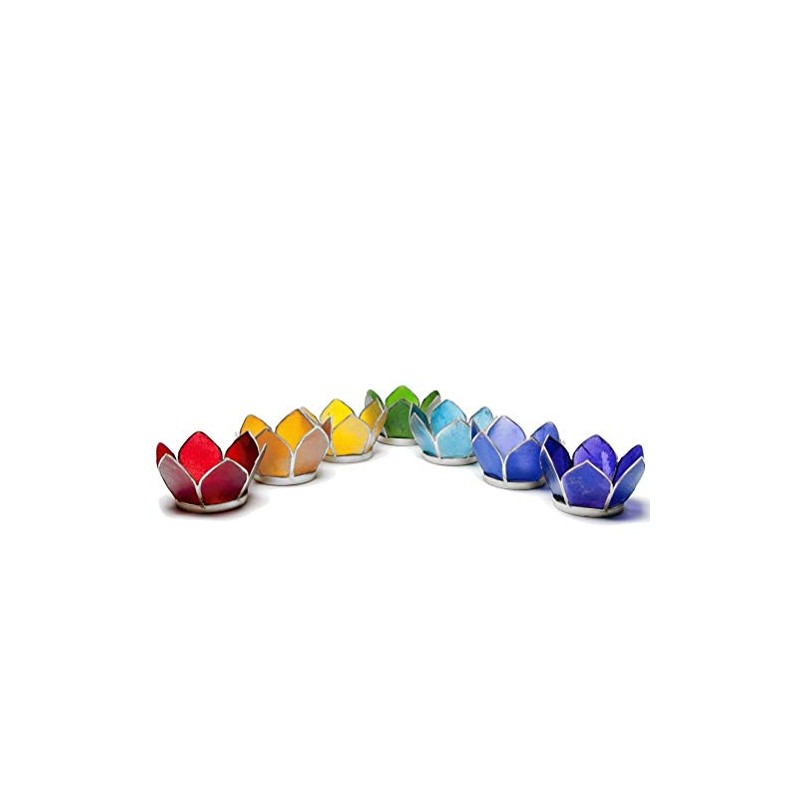 Find Something Different Etwas Finden, verschiedenen Lotus Teelichthalter, Glas, Silber,