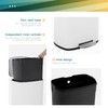 Kitchen Trash Can with Lid for Office Bedroom Bathroom Step