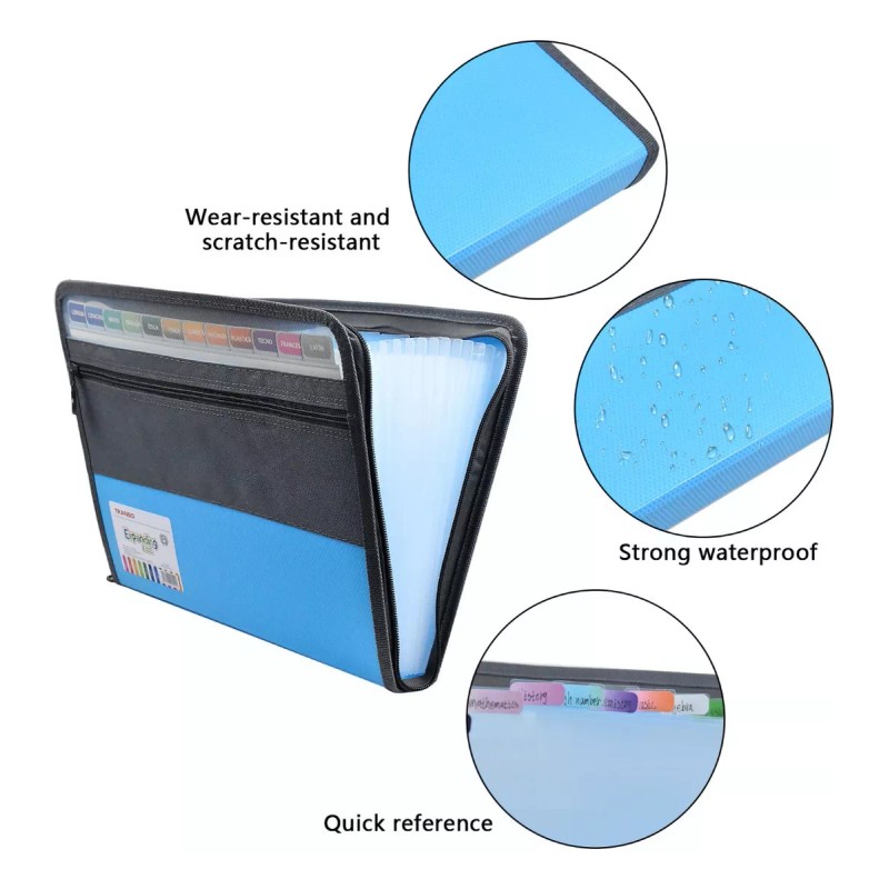 Dokpav Archivero Expandible Carpeta De Archivos De13 Bolsillos