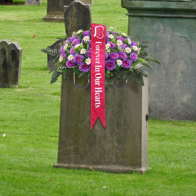 Elegant Funeral Wreath Sash – Funeral Sash Memorial Wreath Sash