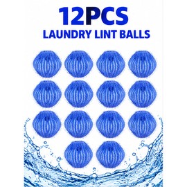 12 pcs Reusable Pet Hair Remover Laundry Balls for Washing Machines – Nylon Lint Catchers for Everyday Clothes Washing