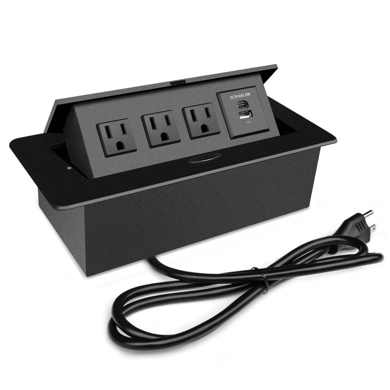 Conference Table Power Outlet PD20W Type-C Fast Charging Pop Up