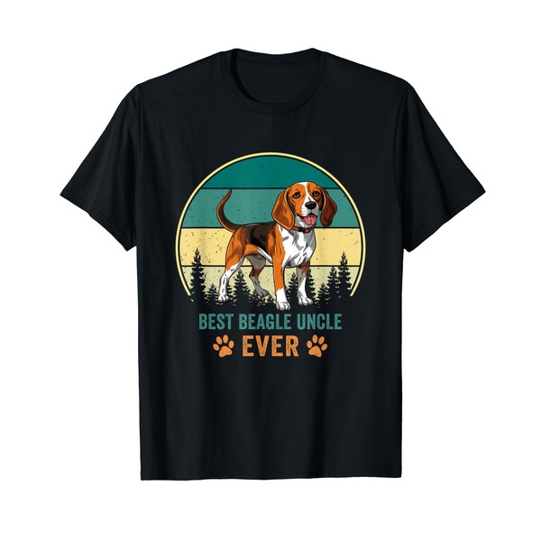 Funny Best Beagle Uncle Ever Gift Vintage Puppy Lover Retro