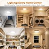 Rechargeable Ceiling Light 2 Pack, Magnetic Motion Sensor Ceiling Lights