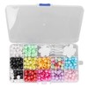 GOTOTOP Dreadlocks Hair Beads, 360 Piezas, Plástico, Resina, Colorful, DIY