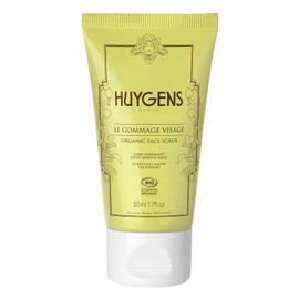 HUYGENS - Face Scrub - Organic Certified - Healthy Glow & Anti-Blemish - 50mL - For Purified Skin and a Glowy Complexion - 99% Natural - Vegan - Made in France