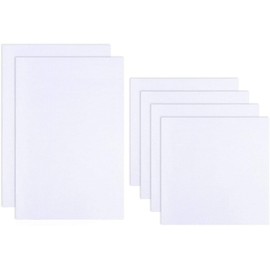 6 Pcs Embroidery Cloth Cross Stitch Cloth 14CT White 30x30cm,30x45cm Solid