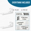 2 Pack Floating Shelf Brackets 8in, Heavy Duty Wall Mounted