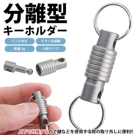 KOYOKOMA Key Chain, Detachable Type, Titanium Alloy, Keyring, Removable, Lightweight, Small, Outdoor, Keys, Portable, Removable, Convenient