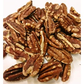 Pecan Nuts, 17.6 oz (500 g), Unsalted, No Vegetable Oil, Domestic Processing, Large Capacity, Zipper Bag