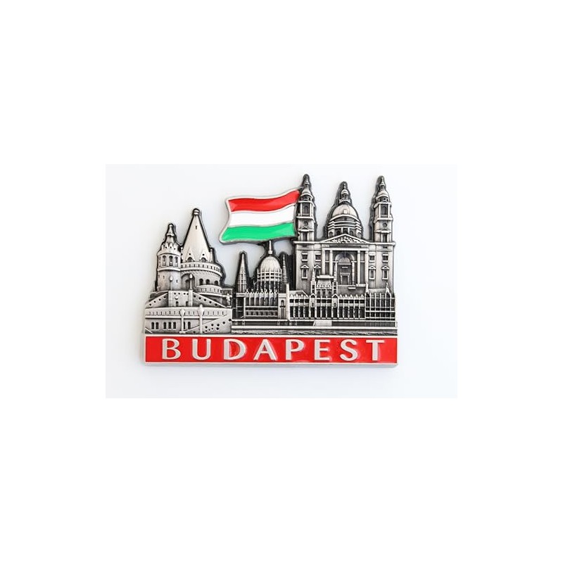 Budapest (Hungary) - 3D Metal Fridge Magnet for Kitchen Refrigerator
