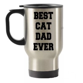 SpreadPassion Best Cat Dad Ever Stainless Steel Travel Insulated Tumblers Mug