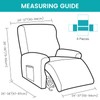 MIFXIN Recliner Chair Cover 4 Piece Velvet Stretch Recliner Chair