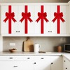 Bcxfbxd 6 Pcs Large Christmas Cabinet Ribbons Bows Xmas Door