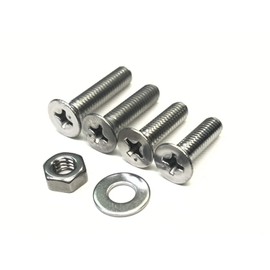 [M4x15-M4x20] Stainless Steel Countersunk Head Machine Screw Set [M4x15, M4x16, M4x18, M4x20]