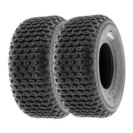 SunF 19x7-8 18x9.5-8 ATV UTV Tires 6 Ply Light Weight Tubeless A012 [Bundle]