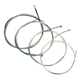 Imelod Cello Strings Full Set (A-D-G-C) Universal Steel Core Nickel-Chrome Wound with Nickel-Plated Ball Head for 4/4 3/4 1/2 1/4 Cello