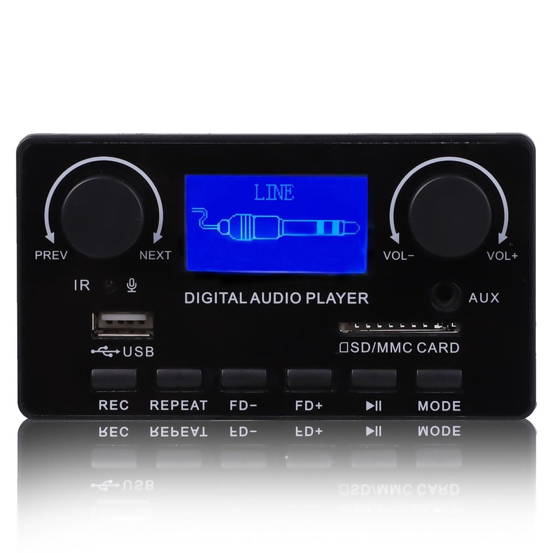 Aswalling 1Set Bluetooth 5.0 MP3 Decoder Board Support Handsfree Recording