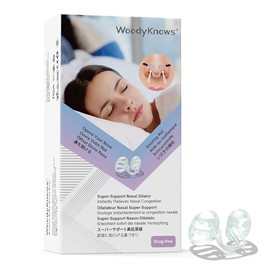 WoodyKnows Super-Support Nasendilatator zur Schnarchhilfe, verbessert den Schlaf und die Luftzirkulation beim Sport, atmen Sie besser (Kombipackung XS/S/M/L)