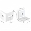 Boxonly 30mm x 30mm x 26mm L Corner Brace Shape