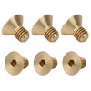 50Pcs Countersunk Hex Socket Screws Pure Copper Flat Head Hardware