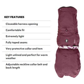 Hurtta Mudventure ECO Dog Coat, Eggplant, 20 in
